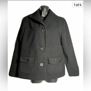 JM Collects Pea Coat Black Size Small